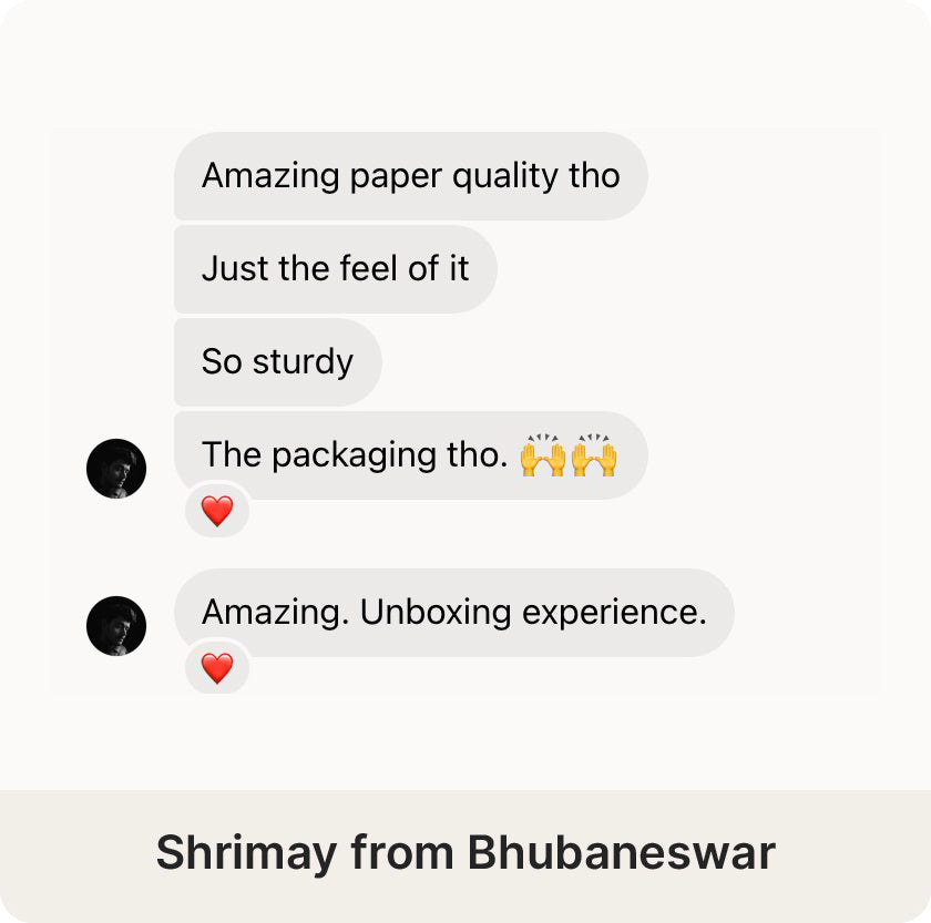 Shrimay from Bhubaneswar review on the Desk Notebook by Roda