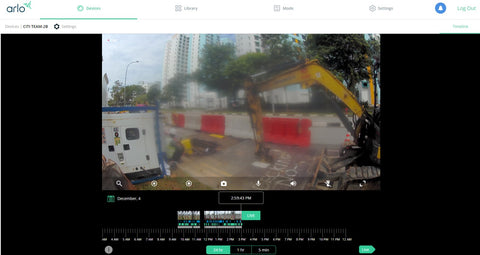 Continuous video recording at a Jobsite