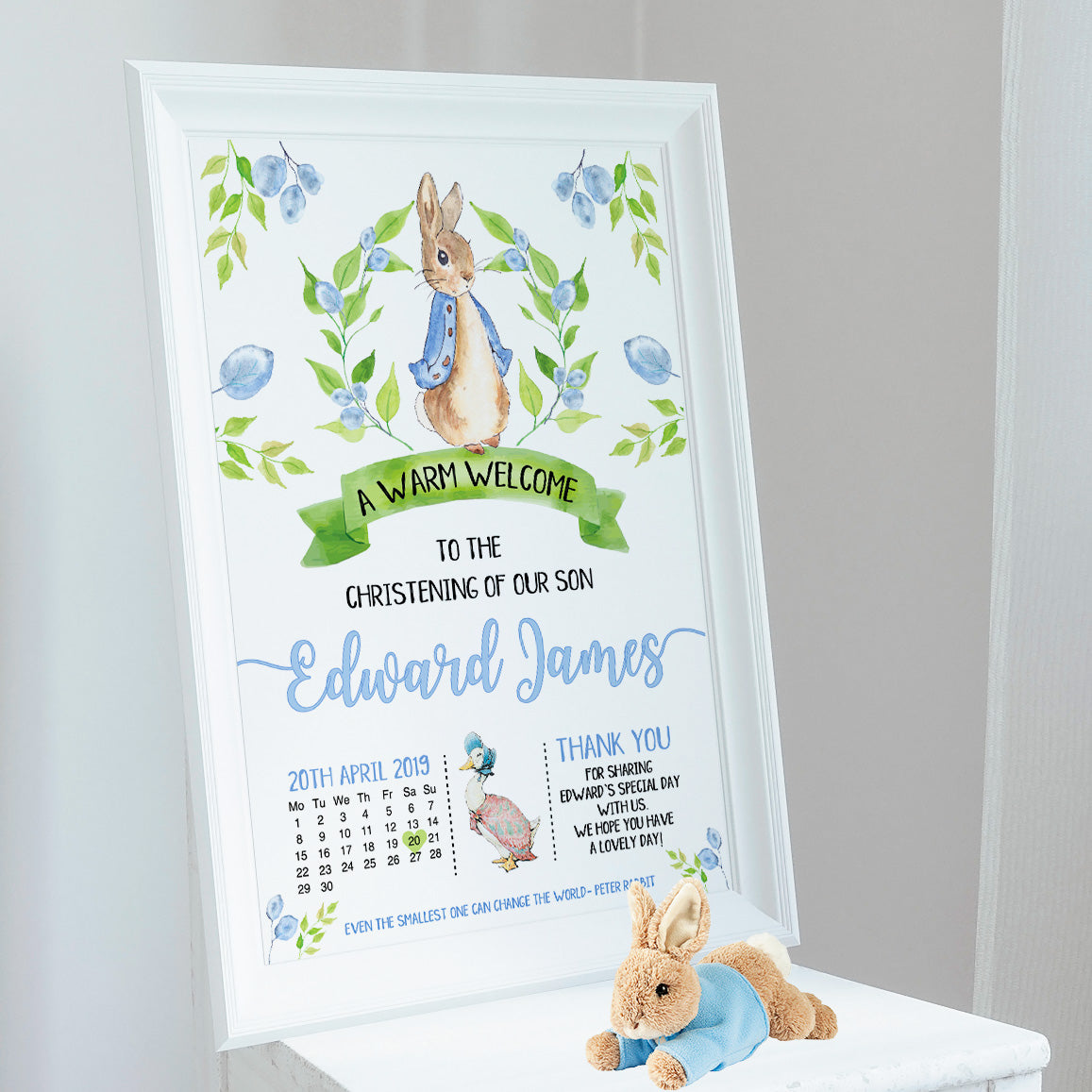 personalmoments-personalised-peter-rabbit-floral-christening-blue