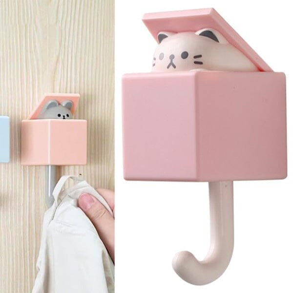 Peekimals: Kawaii Wall Hooks (4pc)