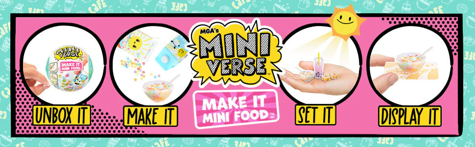 MGA's Miniverse Make It Mini Food Cafe Series 1 Minis - Complete