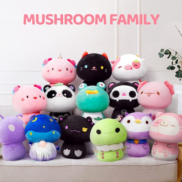 CuddleMush 12 Mushroom-Shaped Kawaii Plush Toy Collection MushAxo The Axolotl
