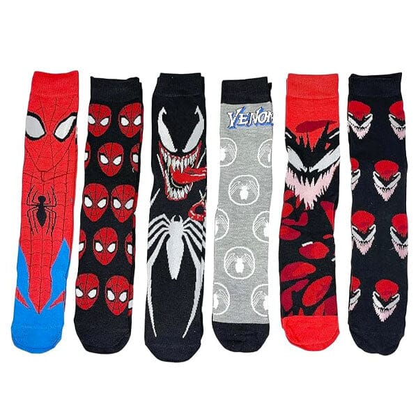 Marvel Unisex Novelty Spider-Man Socks (6pk)