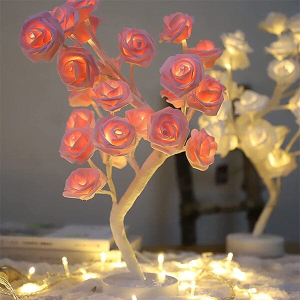RosiTwists Decorative LED Tabletop Rose Tree Lamp • Showcase