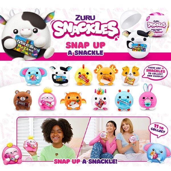 Snackles Small Sized 5.5 inch Snackle Plush by ZURU (Random Surprise)