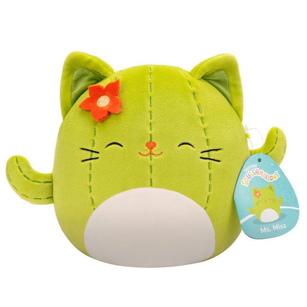 Squishmallows Super Soft Plush Toys 7.5" Ms. Miss The Cactus Cat Preorder Showcase