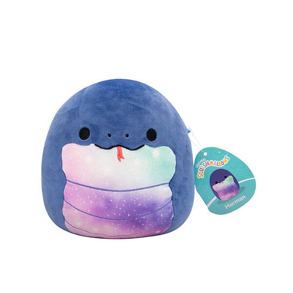 Squishmallows Super Soft Plush Toys 7.5" Herman The Blue Galaxy Snake Preorder Showcase