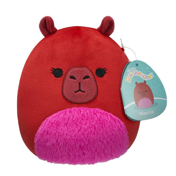 Squishmallows Super Soft Plush Toys 7.5" Marcia The Red Capybara Preorder Showcase