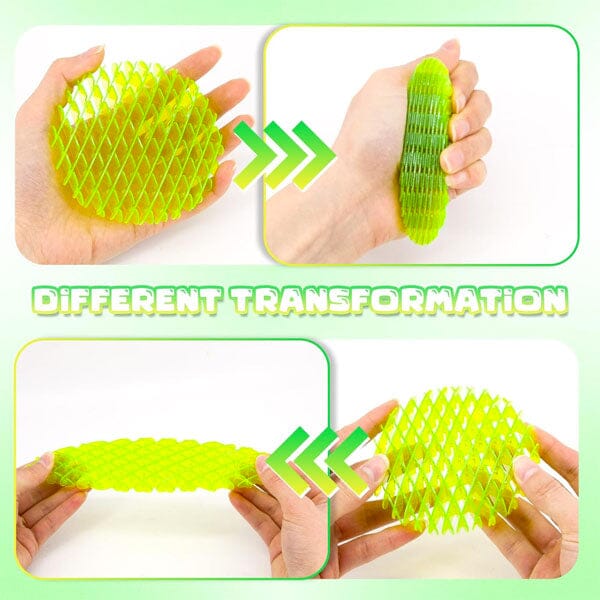 Flex Worm Green Squishy Fidget Toy (1pc) Multiple Sizes • Showcase