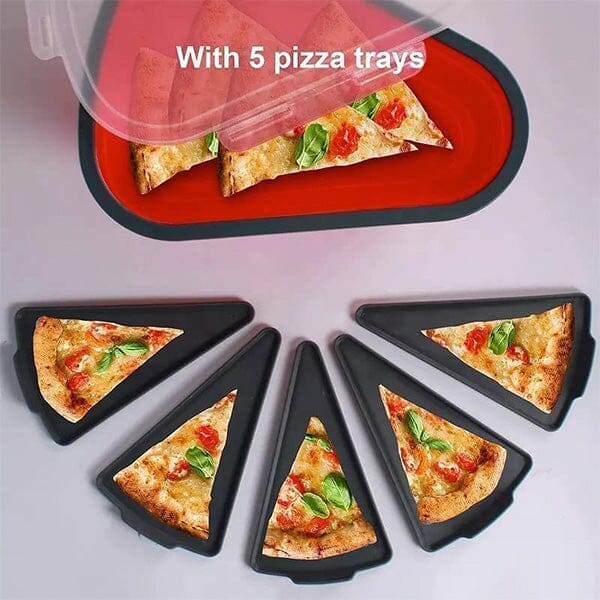 1pc Pizza Storage Container, Collapsible Pizza Slice Container