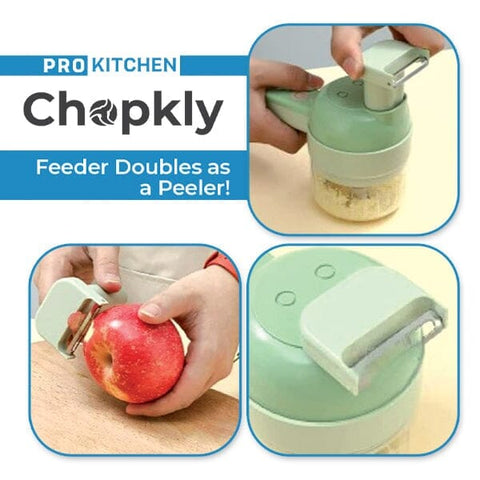 ProKitchen Chopkly  4-in-1 Handheld Electric Food Processor • Showcase US