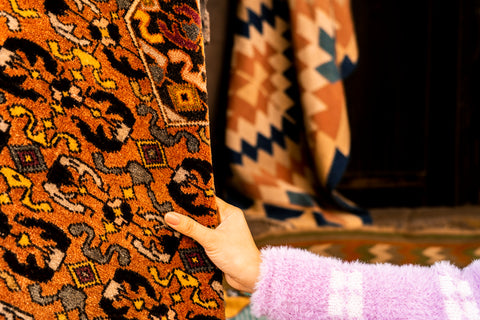 handmade hand knotted wool rug vs. jute rugs