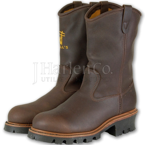 steel toe lineman boots