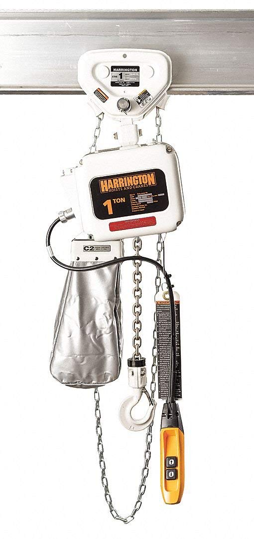 H4 Electric Chain Hoist, 500 lb. Load Capacity, 460V, 10 ft. Hoist Lift, 15/2.5 fpm