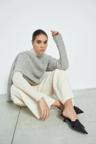 Merino Wool and Mohair Blend Oversize Sweater
