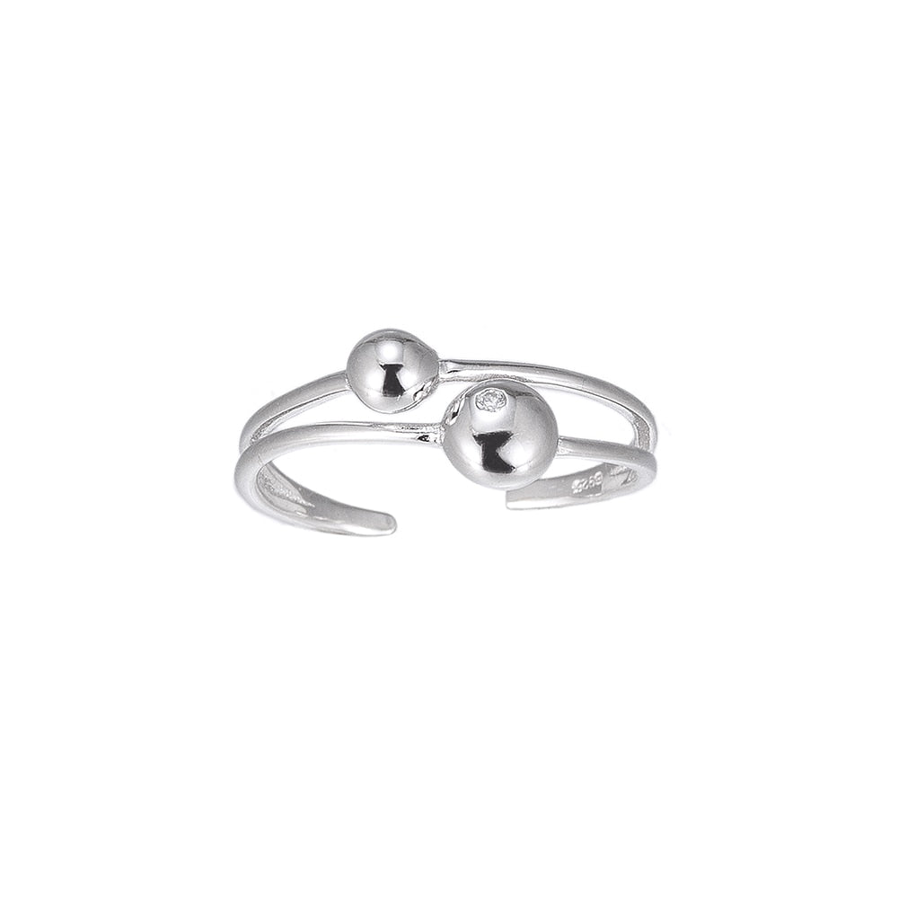 Adjustable Orbit Sterling Silver Ring – e&e Jewellery