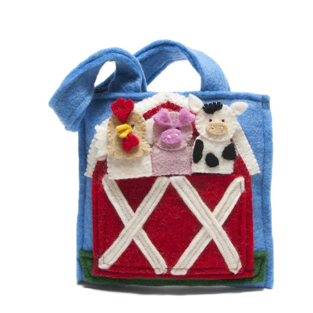 Barnyard Felt Puppet Bag