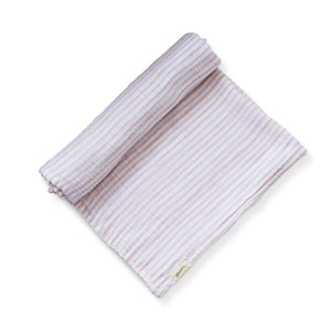Stripes Away Organic Cotton Swaddle - By Land & Sea