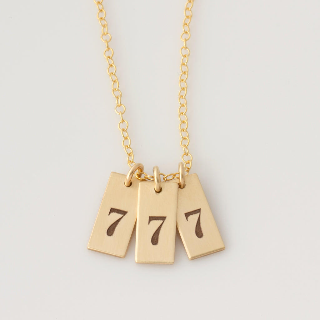 ANGEL NUMBER NECKLACE – Ella & Lett Jewelry
