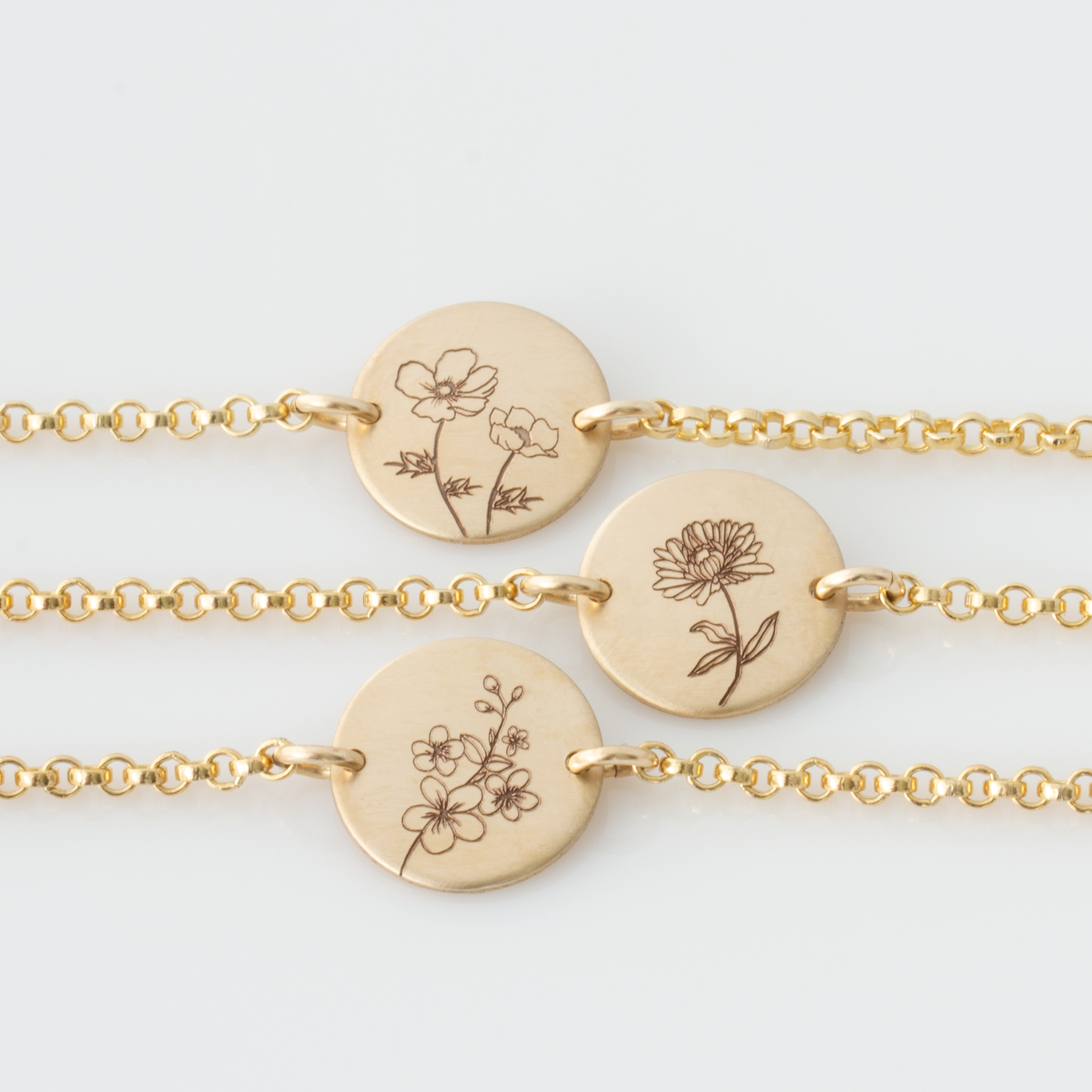 20x23mm 24 K Shiny Gold Plated Flower Charms, Flower Bracelet, Bracele –  mbjewelrymetal