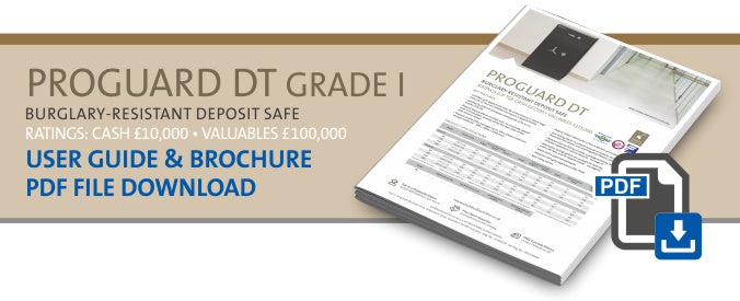 Chubbsafes, ProGuard DT Grade 1 Deposit Safe download PDF file
