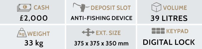 Chubbsafes, Sigma Deposit Safe - Size: 2E - DIGITAL LOCK