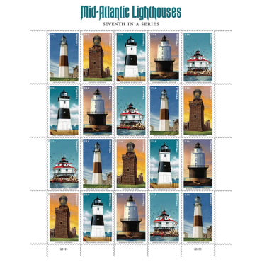 *Forever Letter Stamps: Mid-Atlantic Lighthouses