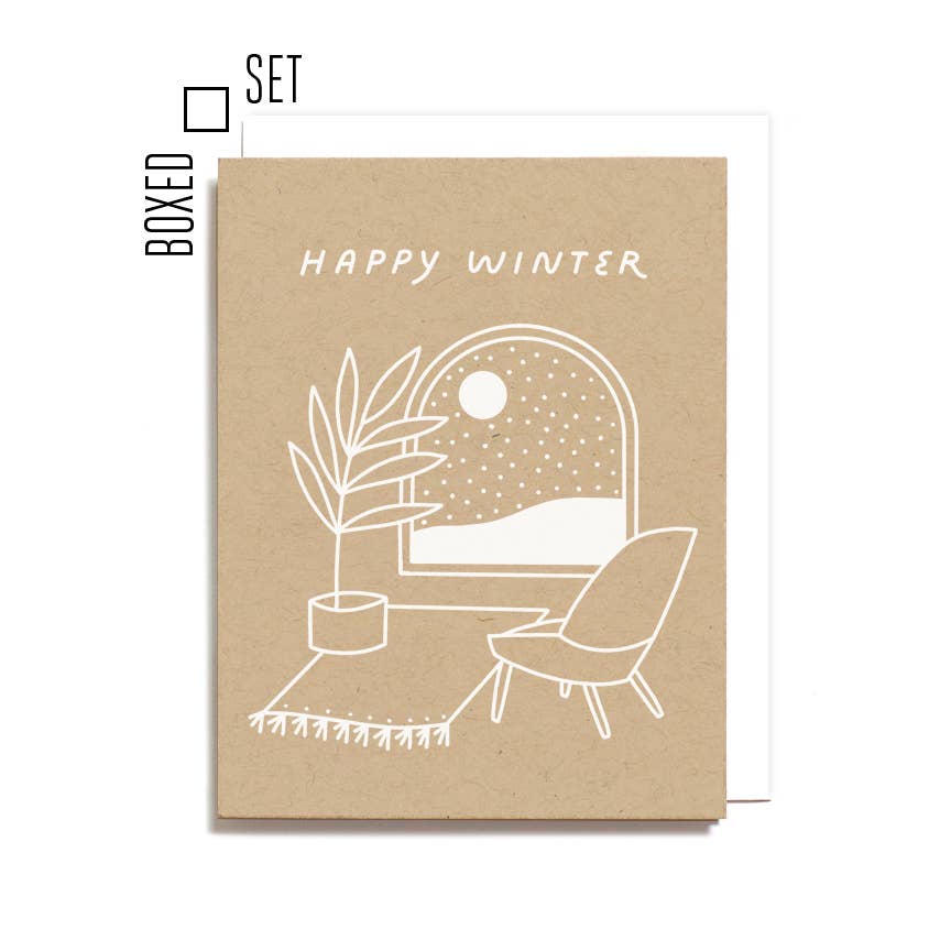 Happy Winter Card - Boxed Set of 6