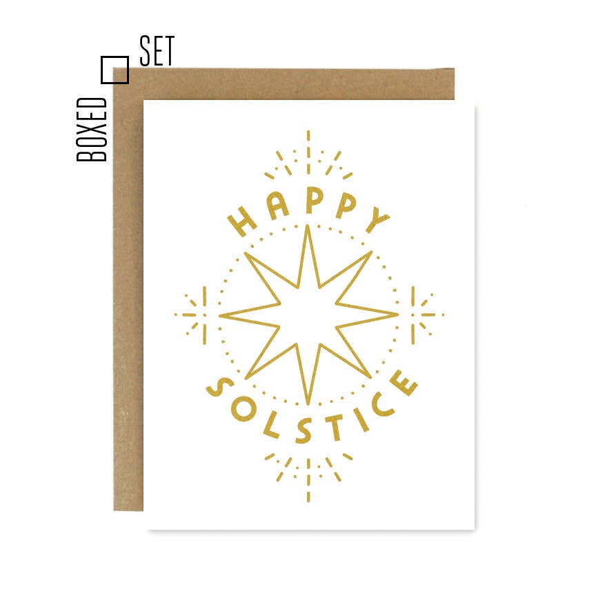 Happy Solstice Wheel Card - Boxed set of 6