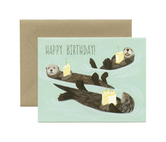 Otter Birthday Card