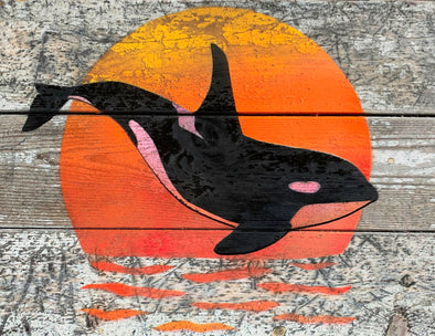 Sunset Orca Art Kit — Art Spot Studio