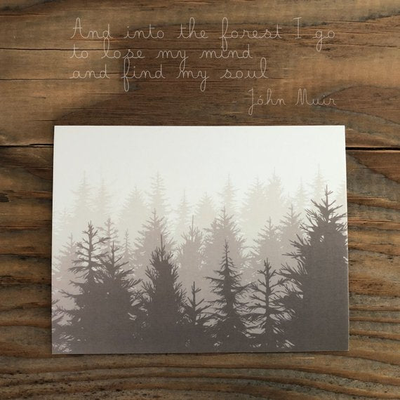 Forest Flat note card set