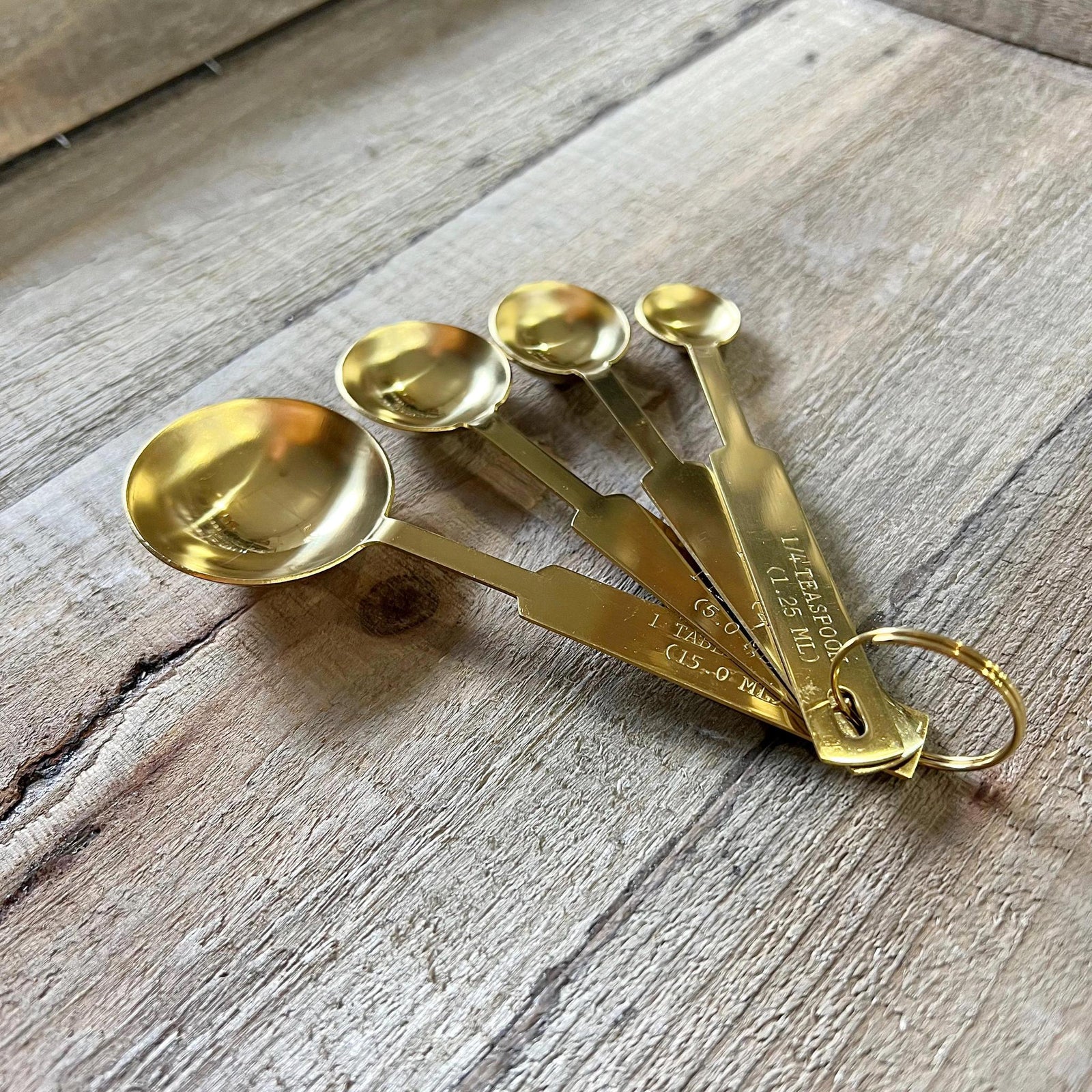 Measuring Spoon Set with 6-1/4 Long Handles