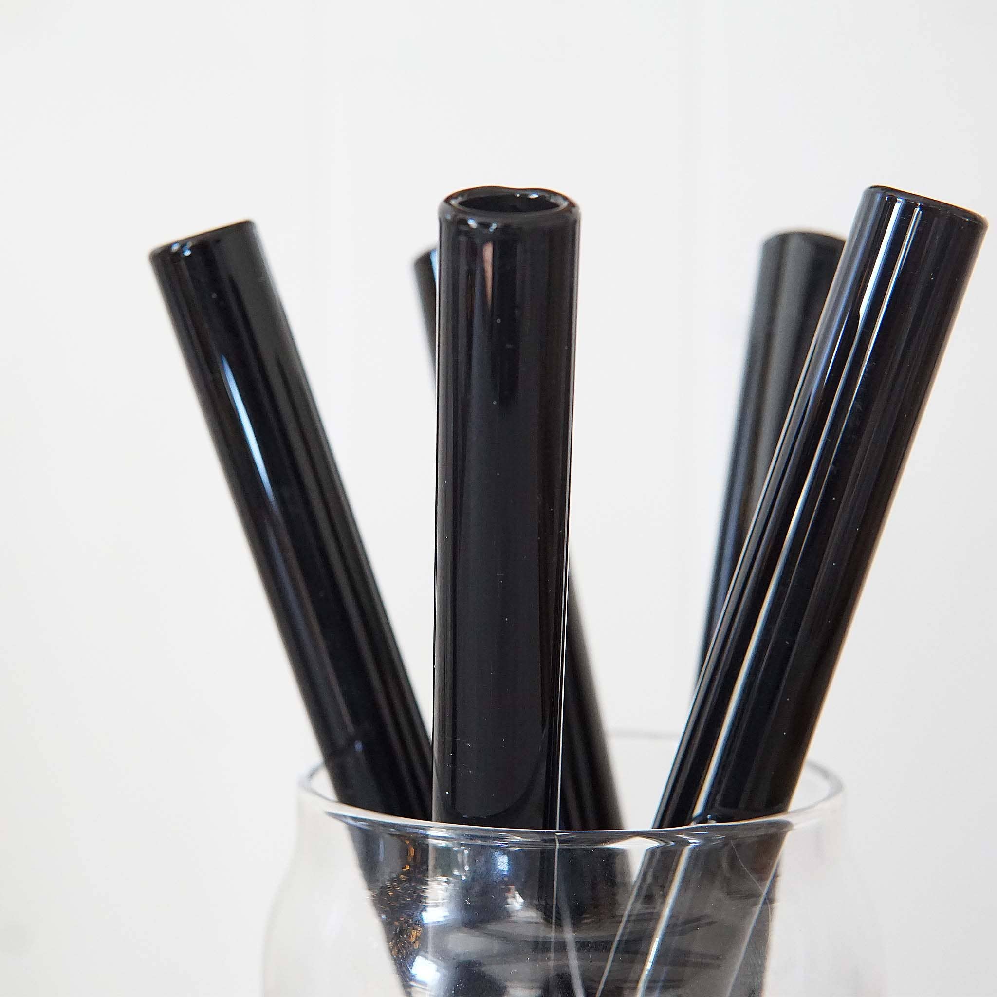 Clear Wide Straight Glass Straws