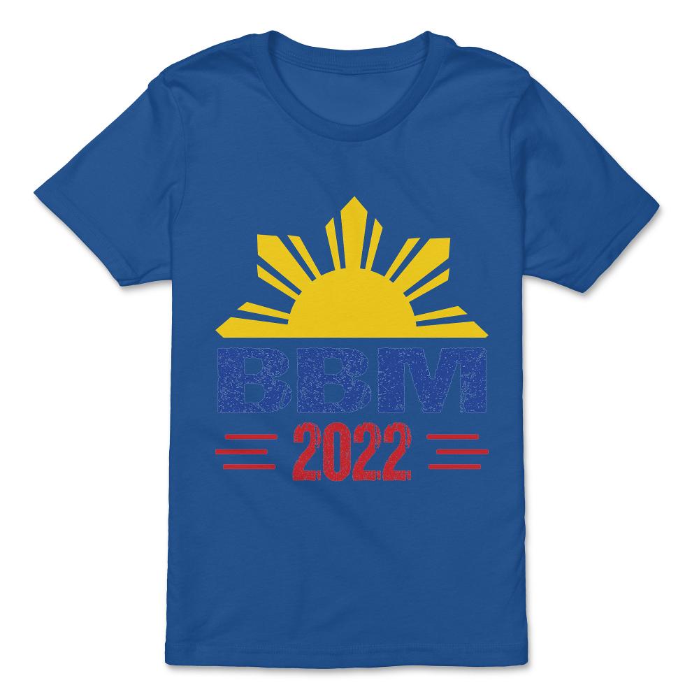 BBM 2022 Philippines Flag Choice Pinoy Premium Youth Tee - Royal Blue