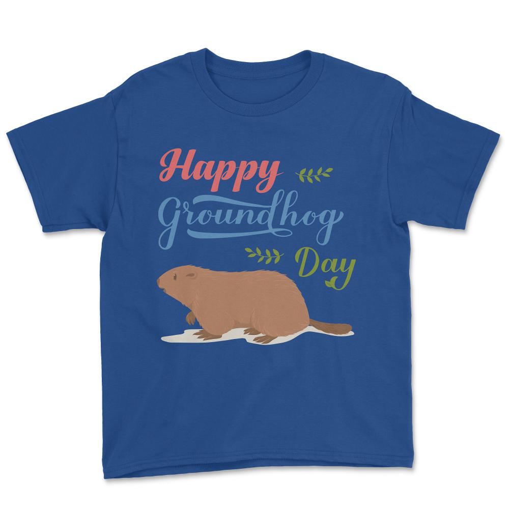 Happy Groundhog day 2022 Where Is Mom? Youth Tee - Royal Blue