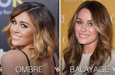 What is ombre colour  What balayage hair colour  Balayage hair colour