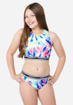 Girl Surf Up Two piece Zip Bikini