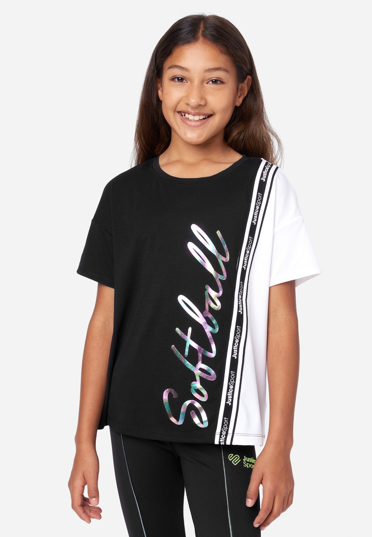 J Sport Color Block Sports Graphic Tee