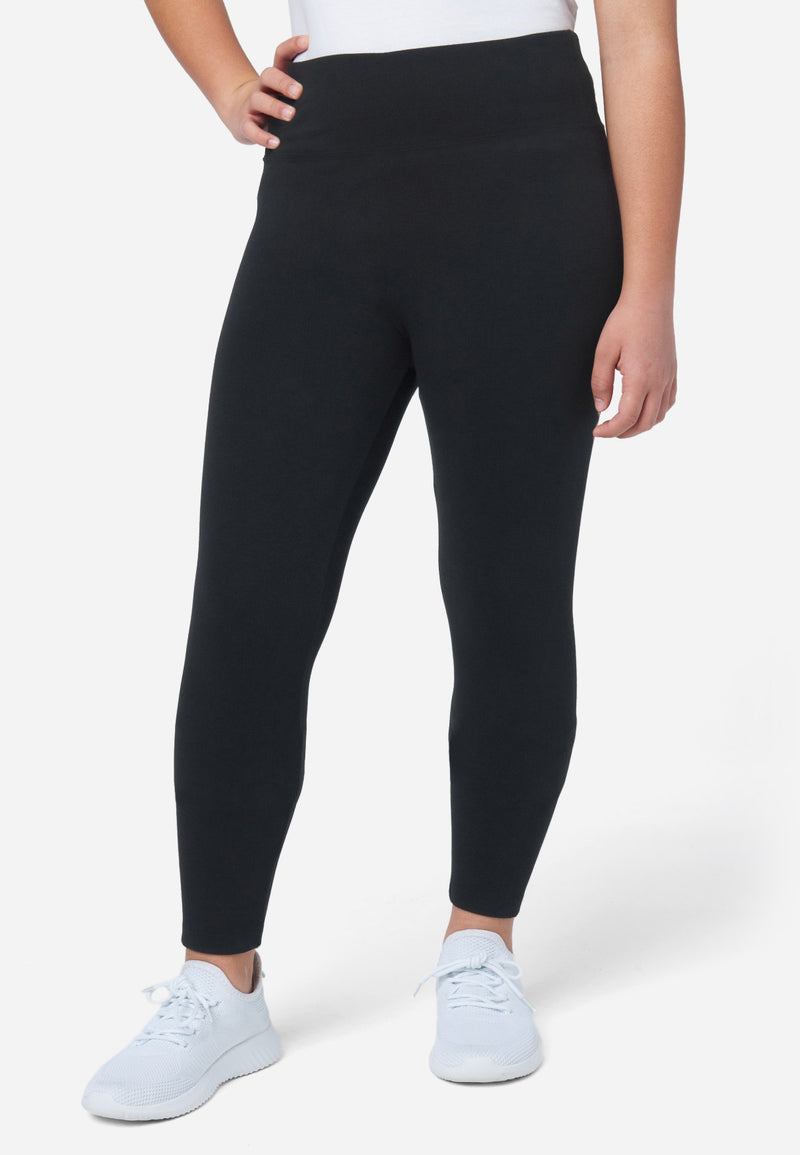 Woman Black Leggings, Black Waist Leggings