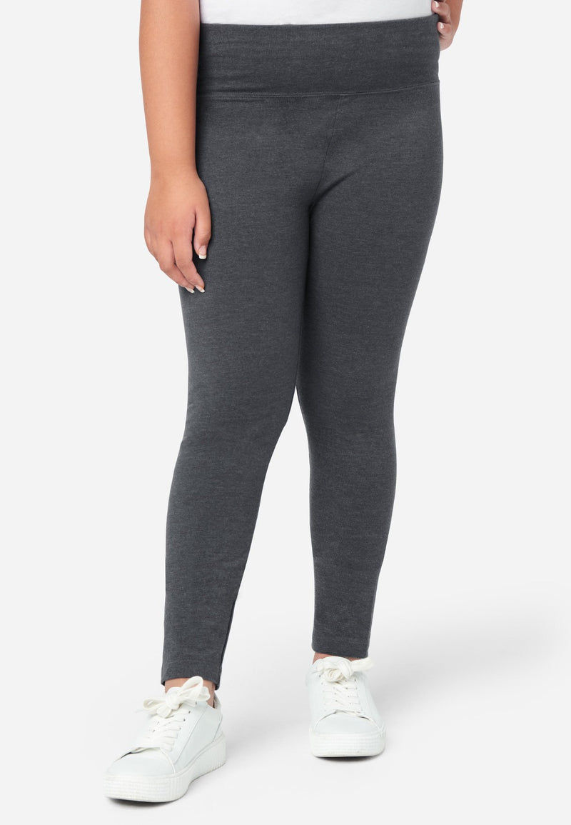 Buy 41 Hawthorn women full length heather leggings black Online