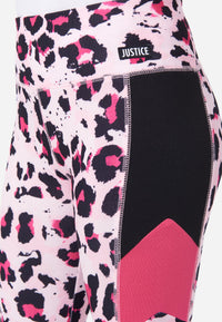 PINK BLACK/CHEETAH CHEVRON SIDE ATHLETIC LEGGINGS SIZE SMALL– WEARHOUSE  CONSIGNMENT