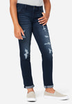 Girl Destructed Girlfriend Jeans