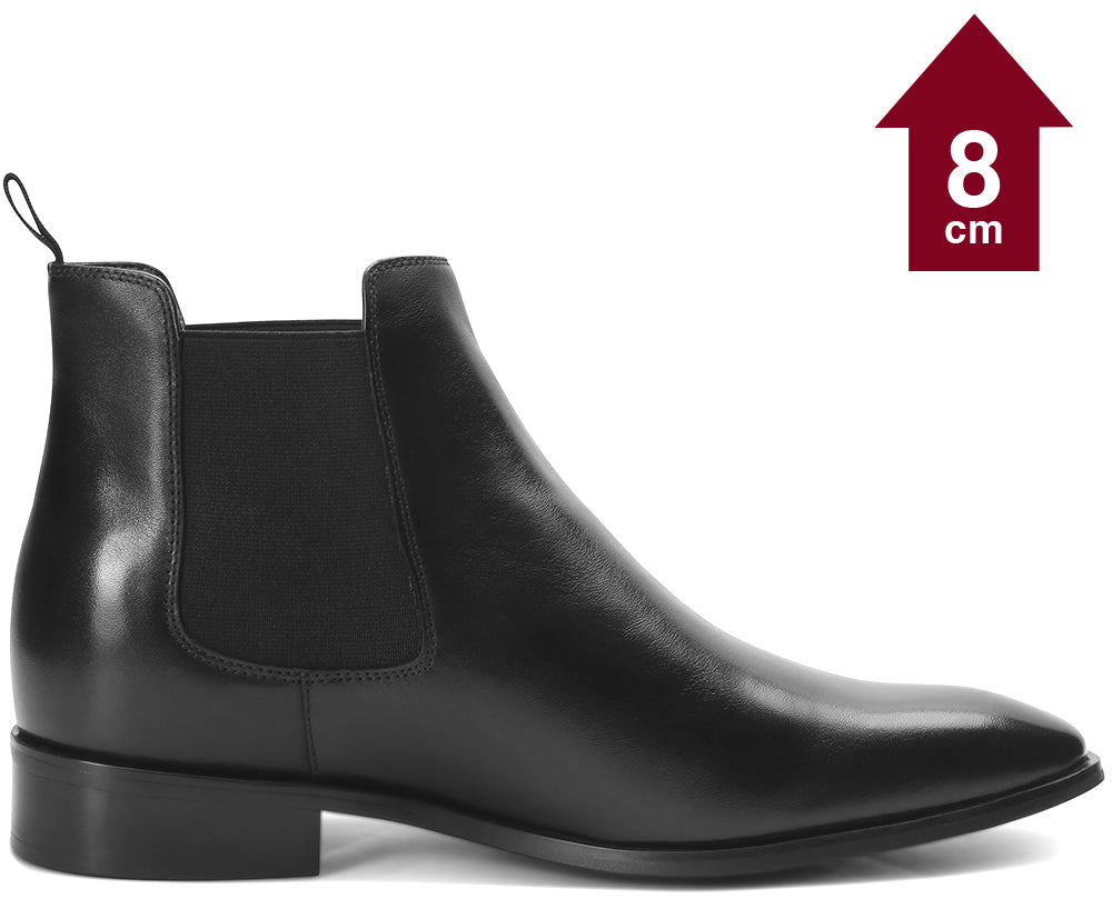 
      CHELSEA BLACK - 8CM HEIGHT INCREASE | ELEVATOR CHELSEA BOOTS – TALLERLY
    