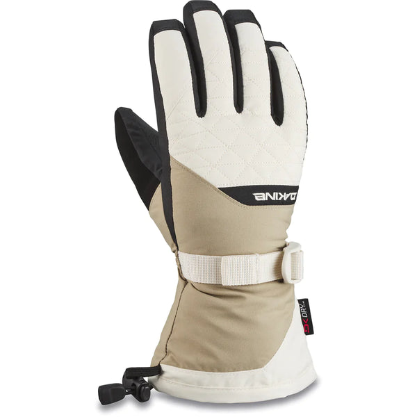 Dakine Leather Sequoia Gore-Tex Glove Silver Grey Gants de ski femme :  Snowleader