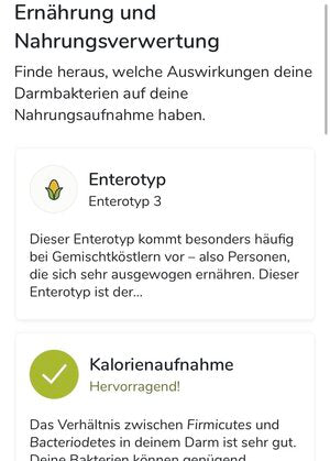 Ansicht Nahrungsverwertung Enterotyp 3