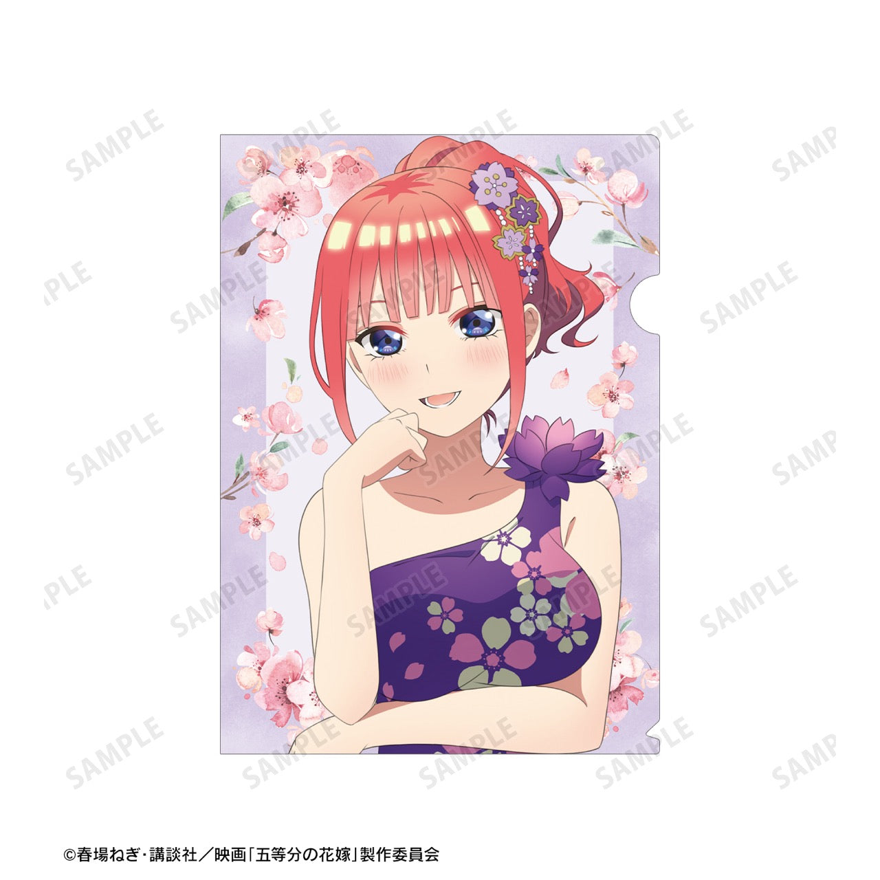 映画 五等分の花嫁 中野二乃 描き下ろしイラスト 桜ドレスver クリアファイル Anime Store Jp