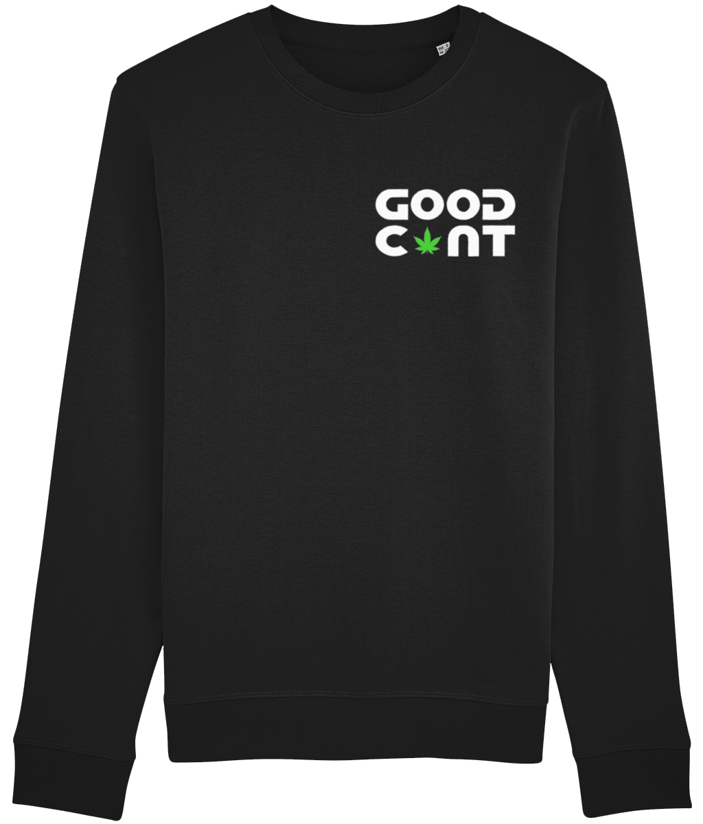 Weed Leaf Organic Sweater - GOOD CXNT