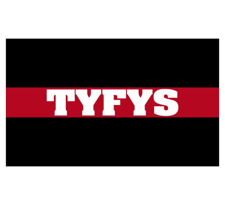 TYFYS Thin Red Line Window Decal 092917