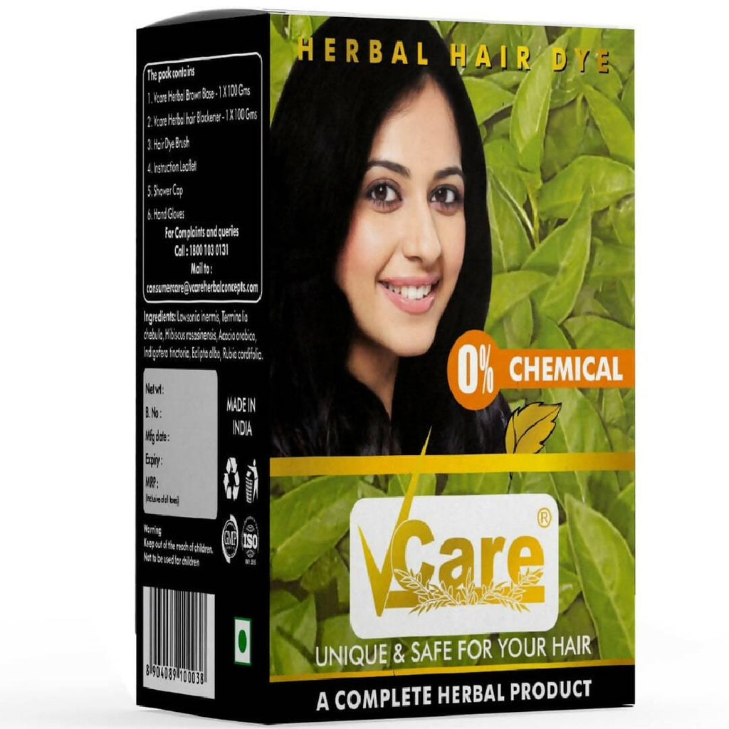 Buy VCare Natural Herbal Hair Dye Powder for Men and WomenApply for Dry  Hair 100 Organic Henna Black Dye Hair Color Boost Shine and Hair Growth   60 gm Pack of 5 
